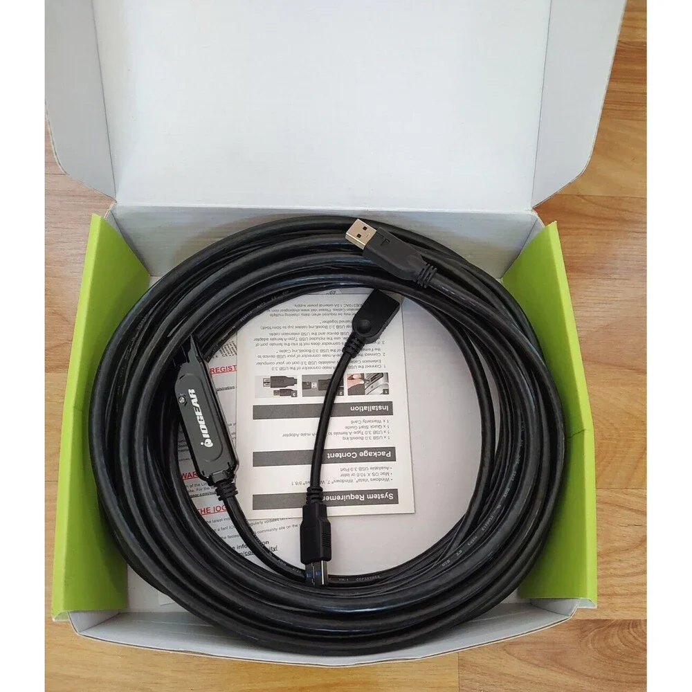 IOGear USB 3.0 SuperSpeed Extension Cable 33ft GUE310 BoostLinq